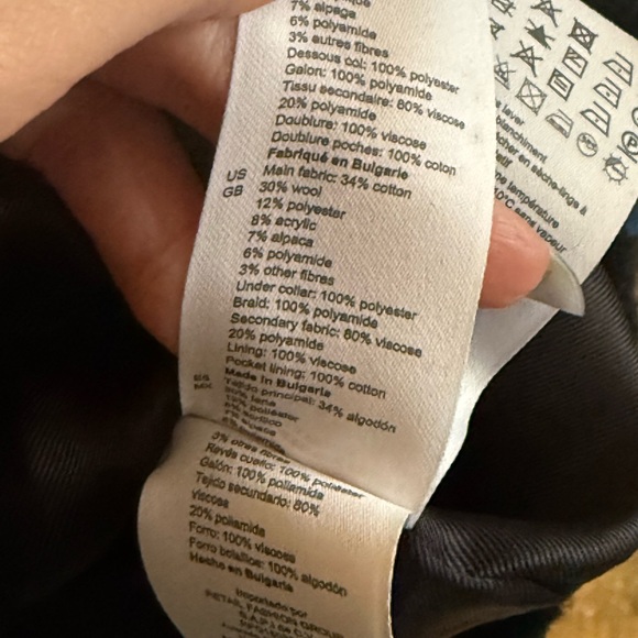 Like New Sandro Black Double-Breasted Jacket - Picture 5 of 5